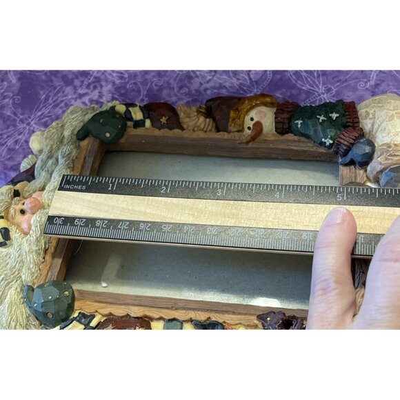 1997 Boyds Bears Collection Carvers Choice Christmas Santa Frame Shop 4 X 5 - Picture 5 of 5